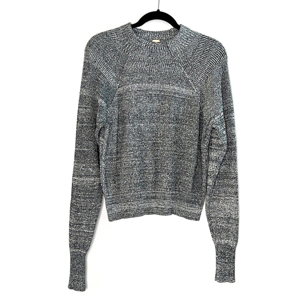 FREE PEOPLE black and white Knit Raglan Sleeve Sweater size XS
